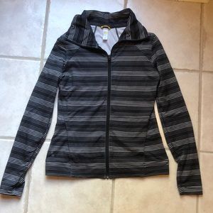 Lole striped zip-up
